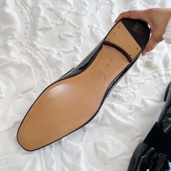 Paul Stuart Men's Heron Patent Leather Loafers Size 15 New - Picture 11 of 15